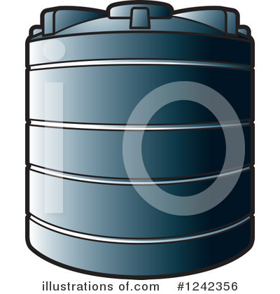 Royalty-Free (RF) Water Tank Clipart Illustration by Lal Perera - Stock Sample #1242356