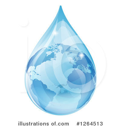 Royalty-Free (RF) Waterdrop Clipart Illustration by AtStockIllustration - Stock Sample #1264513