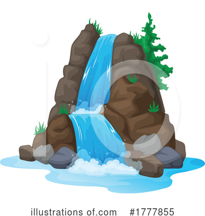 Royalty-Free (RF) Waterfall Clipart Illustration by Vector Tradition SM - Stock Sample #1777855