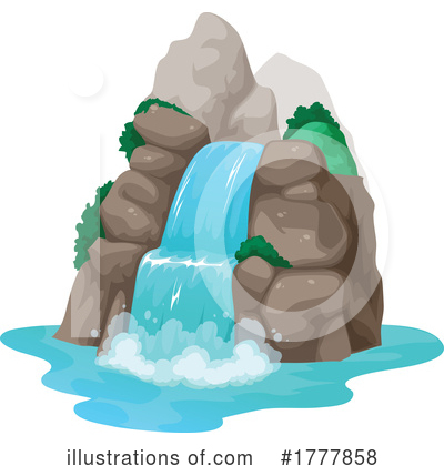 Royalty-Free (RF) Waterfall Clipart Illustration by Vector Tradition SM - Stock Sample #1777858