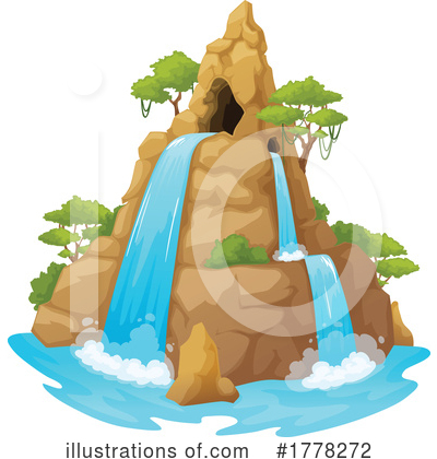 Royalty-Free (RF) Waterfall Clipart Illustration by Vector Tradition SM - Stock Sample #1778272