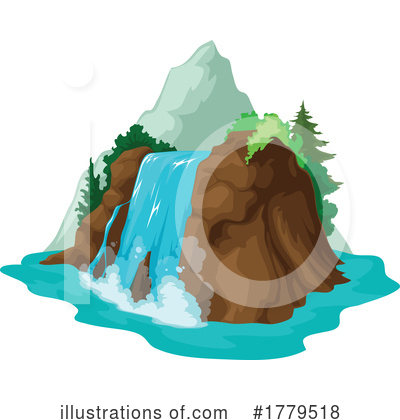 Royalty-Free (RF) Waterfall Clipart Illustration by Vector Tradition SM - Stock Sample #1779518