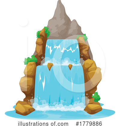 Royalty-Free (RF) Waterfall Clipart Illustration by Vector Tradition SM - Stock Sample #1779886