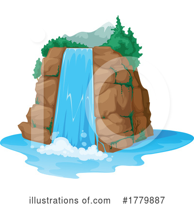 Royalty-Free (RF) Waterfall Clipart Illustration by Vector Tradition SM - Stock Sample #1779887