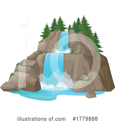 Royalty-Free (RF) Waterfall Clipart Illustration by Vector Tradition SM - Stock Sample #1779888