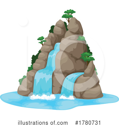 Royalty-Free (RF) Waterfall Clipart Illustration by Vector Tradition SM - Stock Sample #1780731