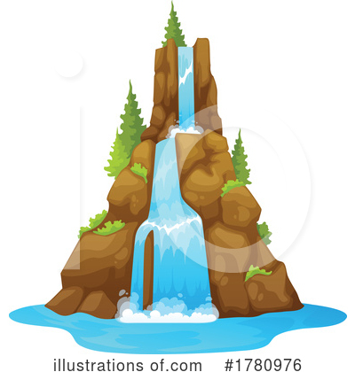 Royalty-Free (RF) Waterfall Clipart Illustration by Vector Tradition SM - Stock Sample #1780976