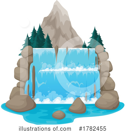 Royalty-Free (RF) Waterfall Clipart Illustration by Vector Tradition SM - Stock Sample #1782455