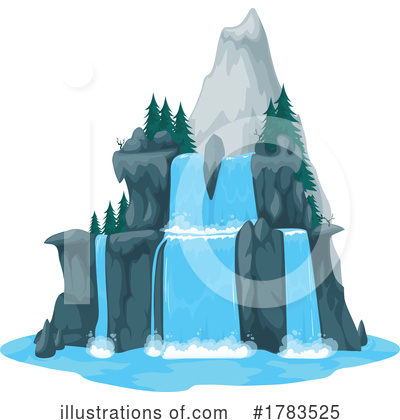 Royalty-Free (RF) Waterfall Clipart Illustration by Vector Tradition SM - Stock Sample #1783525