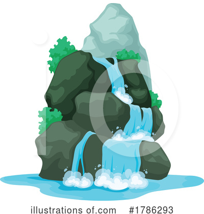 Royalty-Free (RF) Waterfall Clipart Illustration by Vector Tradition SM - Stock Sample #1786293