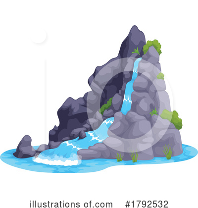 Royalty-Free (RF) Waterfall Clipart Illustration by Vector Tradition SM - Stock Sample #1792532