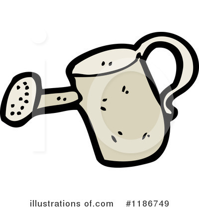 Watering Can Clipart #1186749 by lineartestpilot