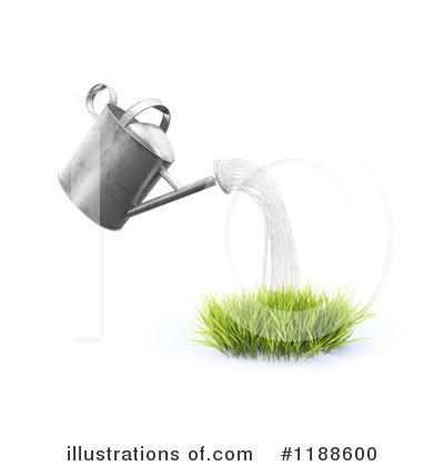 Royalty-Free (RF) Watering Can Clipart Illustration by Mopic - Stock Sample #1188600