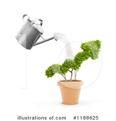 Royalty-Free (RF) Watering Can Clipart Illustration by Mopic - Stock Sample #1188625