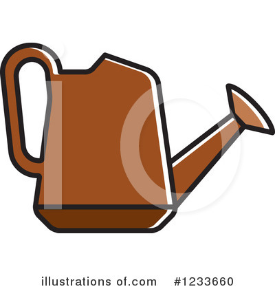 Royalty-Free (RF) Watering Can Clipart Illustration by Lal Perera - Stock Sample #1233660