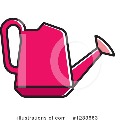 Royalty-Free (RF) Watering Can Clipart Illustration by Lal Perera - Stock Sample #1233663