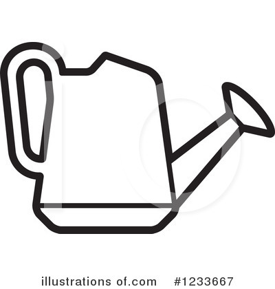 Royalty-Free (RF) Watering Can Clipart Illustration by Lal Perera - Stock Sample #1233667