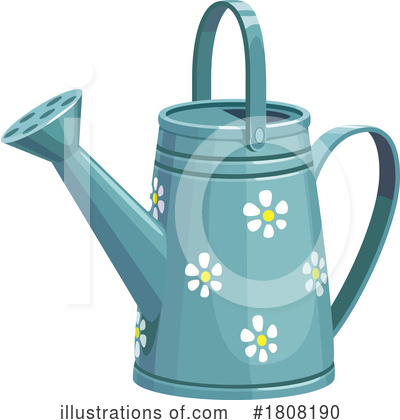 Watering Can Clipart #1808190 by Vector Tradition SM