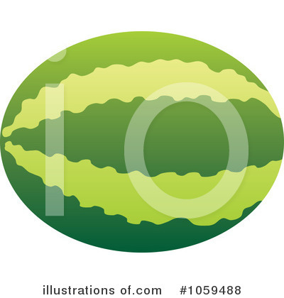 Royalty-Free (RF) Watermelon Clipart Illustration by Any Vector - Stock Sample #1059488