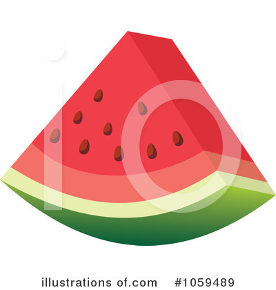 Royalty-Free (RF) Watermelon Clipart Illustration by Any Vector - Stock Sample #1059489