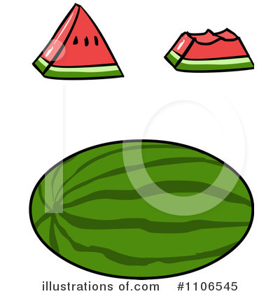 Royalty-Free (RF) Watermelon Clipart Illustration by Cartoon Solutions - Stock Sample #1106545