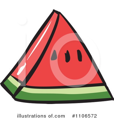 Royalty-Free (RF) Watermelon Clipart Illustration by Cartoon Solutions - Stock Sample #1106572