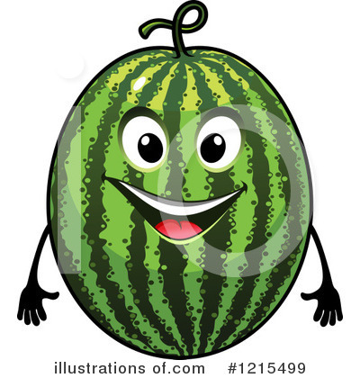 Royalty-Free (RF) Watermelon Clipart Illustration by Vector Tradition SM - Stock Sample #1215499