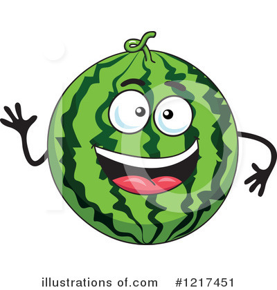 Royalty-Free (RF) Watermelon Clipart Illustration by Vector Tradition SM - Stock Sample #1217451