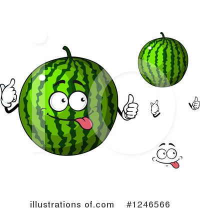 Royalty-Free (RF) Watermelon Clipart Illustration by Vector Tradition SM - Stock Sample #1246566