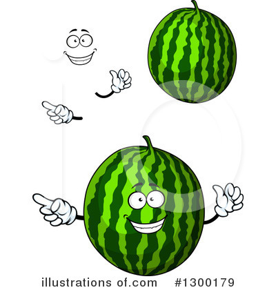 Royalty-Free (RF) Watermelon Clipart Illustration by Vector Tradition SM - Stock Sample #1300179