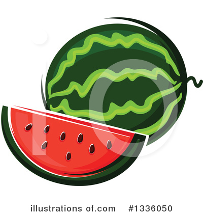 Royalty-Free (RF) Watermelon Clipart Illustration by Vector Tradition SM - Stock Sample #1336050