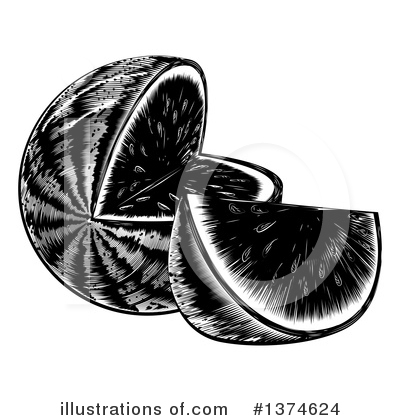 Royalty-Free (RF) Watermelon Clipart Illustration by AtStockIllustration - Stock Sample #1374624