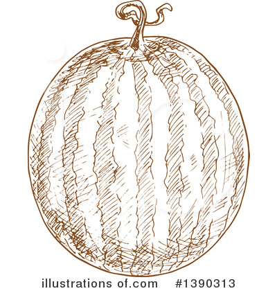 Royalty-Free (RF) Watermelon Clipart Illustration by Vector Tradition SM - Stock Sample #1390313