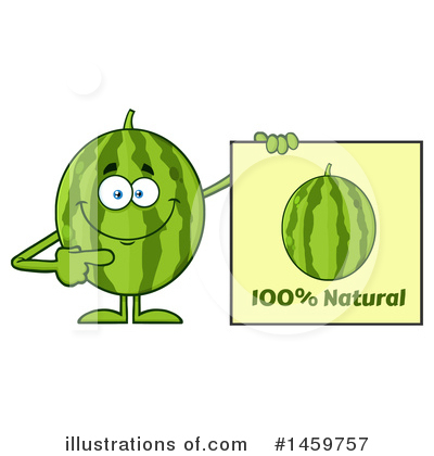 Royalty-Free (RF) Watermelon Clipart Illustration by Hit Toon - Stock Sample #1459757