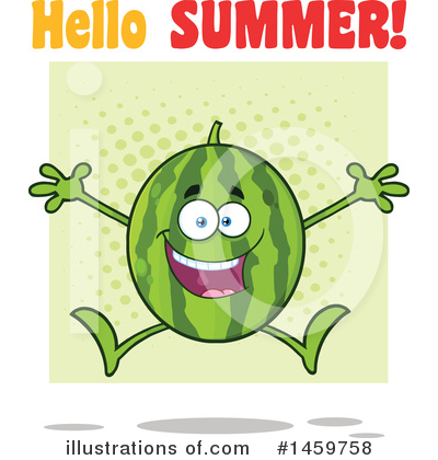 Royalty-Free (RF) Watermelon Clipart Illustration by Hit Toon - Stock Sample #1459758