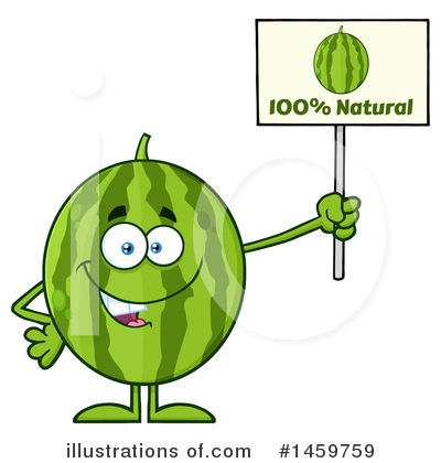 Royalty-Free (RF) Watermelon Clipart Illustration by Hit Toon - Stock Sample #1459759