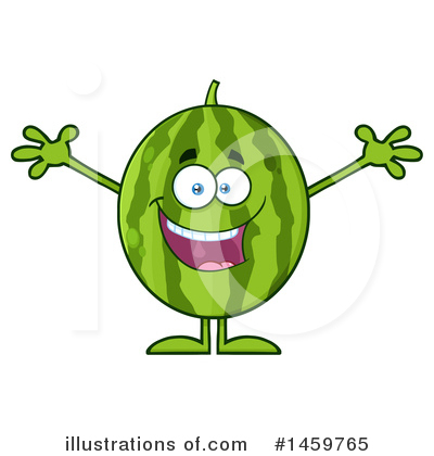 Royalty-Free (RF) Watermelon Clipart Illustration by Hit Toon - Stock Sample #1459765
