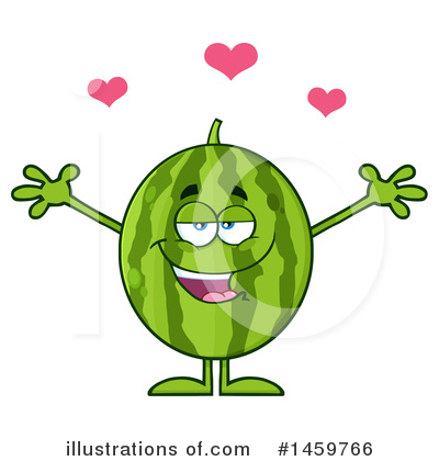 Royalty-Free (RF) Watermelon Clipart Illustration by Hit Toon - Stock Sample #1459766