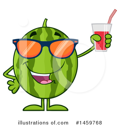 Royalty-Free (RF) Watermelon Clipart Illustration by Hit Toon - Stock Sample #1459768