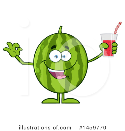 Royalty-Free (RF) Watermelon Clipart Illustration by Hit Toon - Stock Sample #1459770