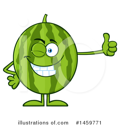 Royalty-Free (RF) Watermelon Clipart Illustration by Hit Toon - Stock Sample #1459771