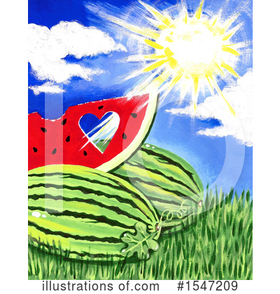 Royalty-Free (RF) Watermelon Clipart Illustration by LoopyLand - Stock Sample #1547209