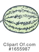 Watermelon Clipart #1655987 by Any Vector
