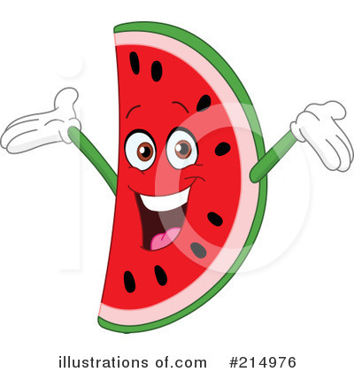 Royalty-Free (RF) Watermelon Clipart Illustration by yayayoyo - Stock Sample #214976