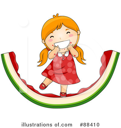 Royalty-Free (RF) Watermelon Clipart Illustration by BNP Design Studio - Stock Sample #88410