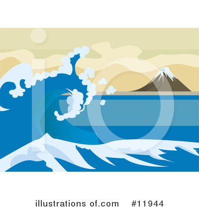 Waves Clipart #11944 by AtStockIllustration