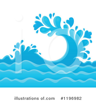 Royalty-Free (RF) Wave Clipart Illustration by visekart - Stock Sample #1196982