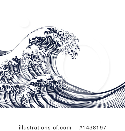 Waves Clipart #1438197 by AtStockIllustration