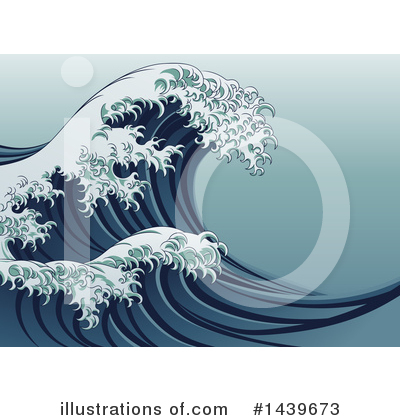 Waves Clipart #1439673 by AtStockIllustration