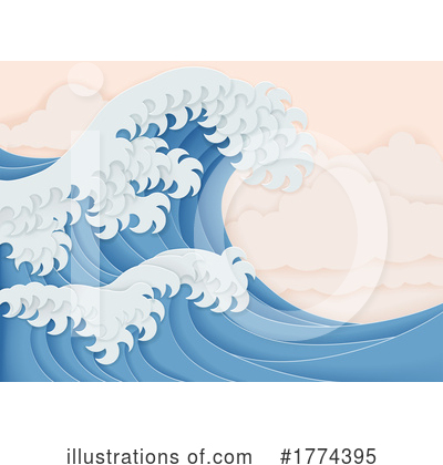 Waves Clipart #1774395 by AtStockIllustration